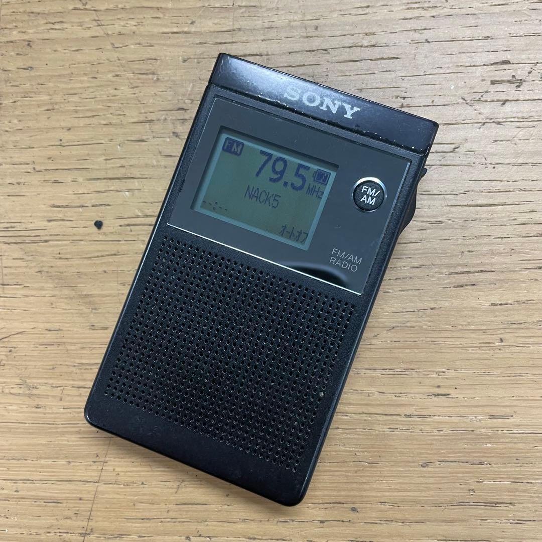 動作品 SONY SRF-R356 FM/AMポケットラジオ - メルカリ
