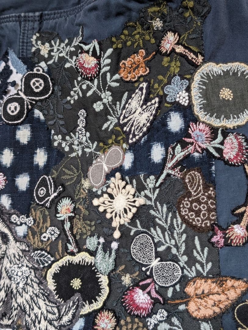 ガレ調《吉田カバンとWolf＆flower》藍染　古布　ミナ　pic　バック