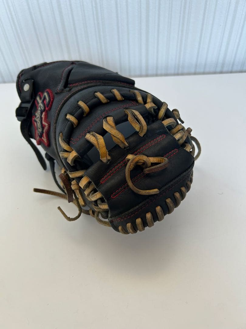 少年野球 久保田スラッガーキャッチャーミッド軟式グローブ 黒 右投げ