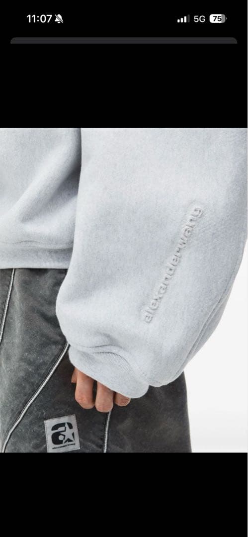 Alexander Wang ロゴスウェットシャツ トレーナー 登坂広臣 ØMI - メルカリ