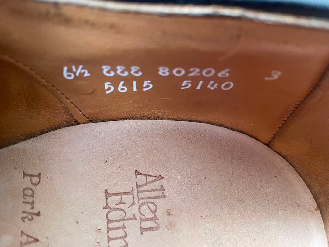 や*ら様 【美品・旧ロゴ】アレンエドモンズ パークアベニュー 6.5EEE シュ