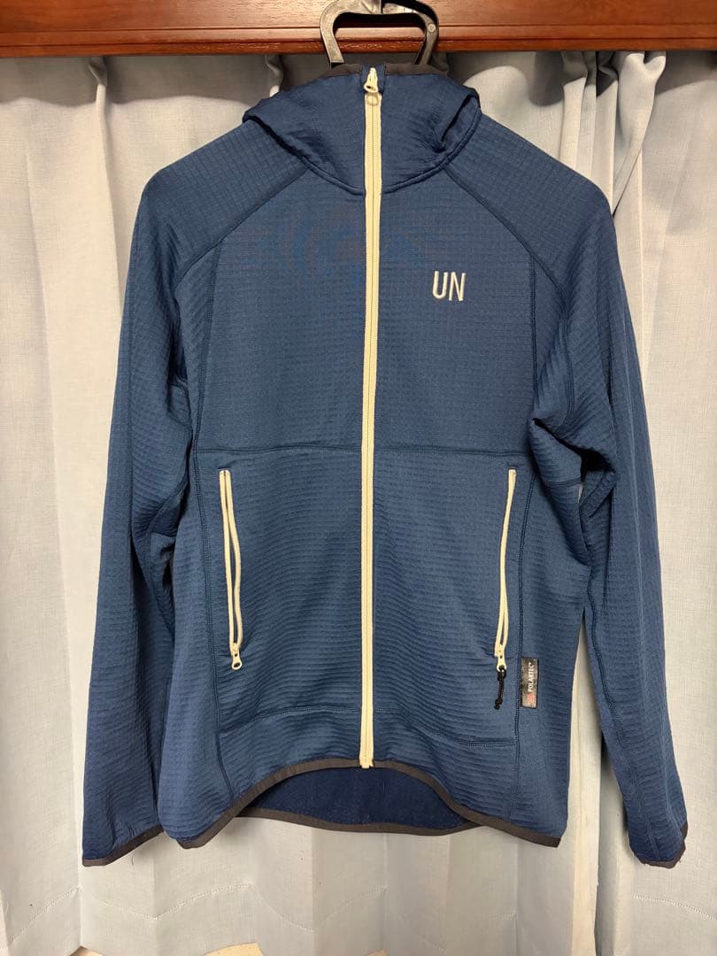 UNFUDGE(アンファッジ）UN2100 フリースフーディ ジャケット M 2023 UN2100 Light weight fleece hoody / grey (直販限定カラー