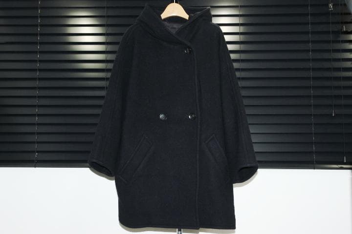 AP STUDIO ライトモッサ オーバーフーディーコート 38 ブラック AP STUDIO（エーピーストゥディオ）の「ライトモッサオーバー