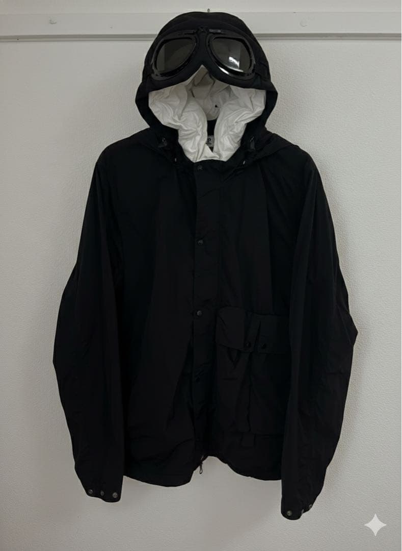 【美品】C.P. Company Chrome-R ゴーグル ジャケット 黒 L シーピーカンパニー ( C.P. COMPANY ) CHROME-R GOGGLE JACKET