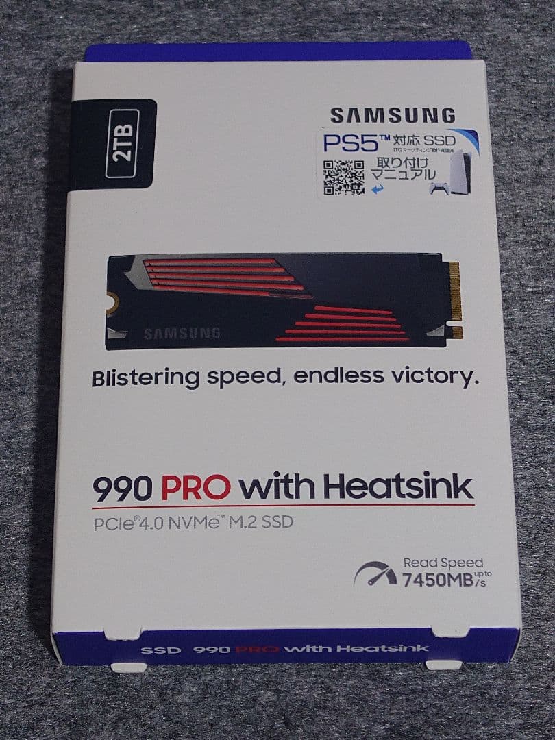 Samsung 990 PRO 2TB with Heatsink その2 Amazon.com: SAMSUNG 990 PRO w/ Heatsink SSD 2TB, PCIe Gen4 M.2