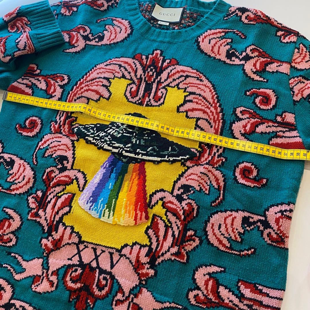 激レアGUCCI ニット セーター UFO グッチ 貴重品 美品 刺繍 希少