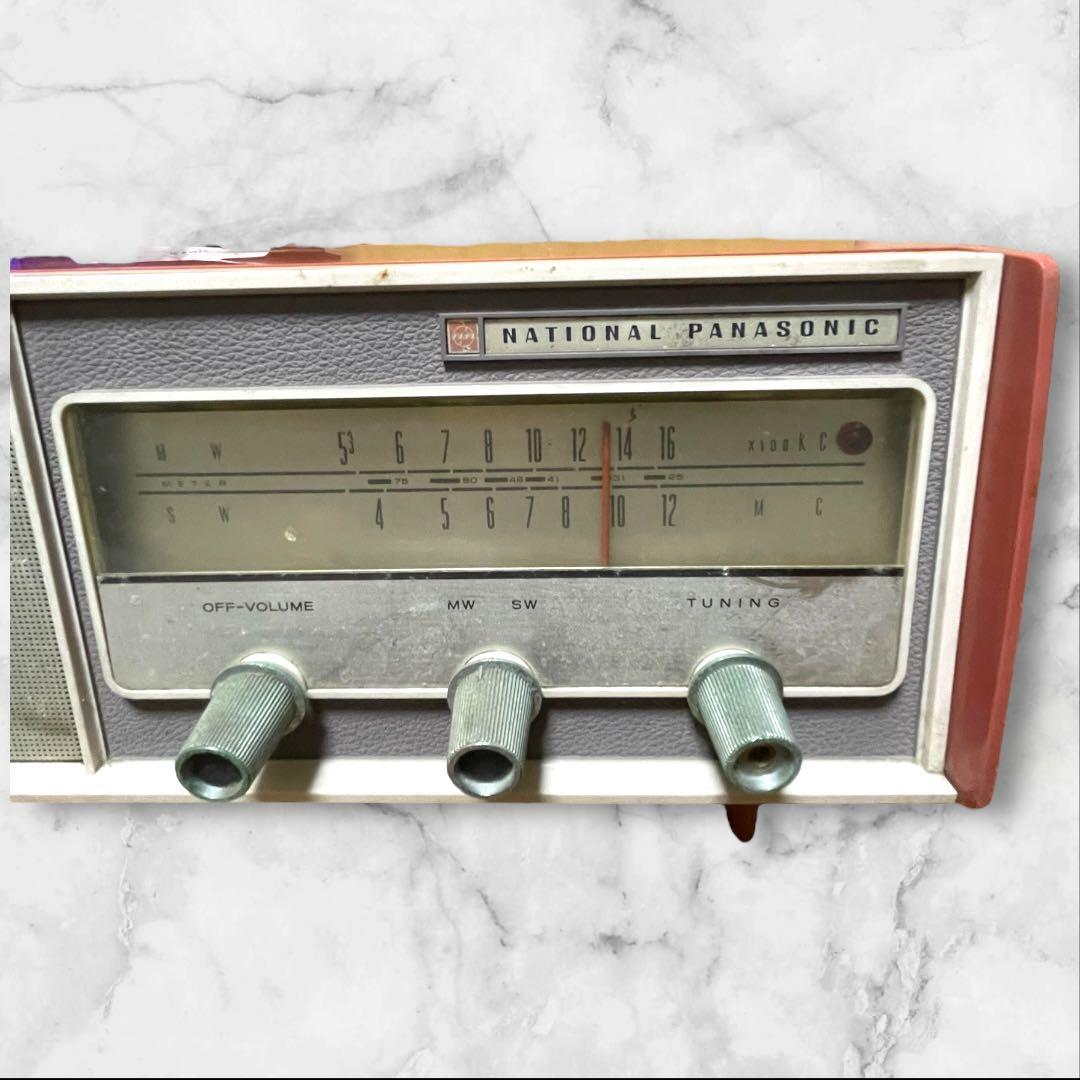 昭和レトロ 1963年 ナショナル パナソニック RE-250 真空管ラジオ