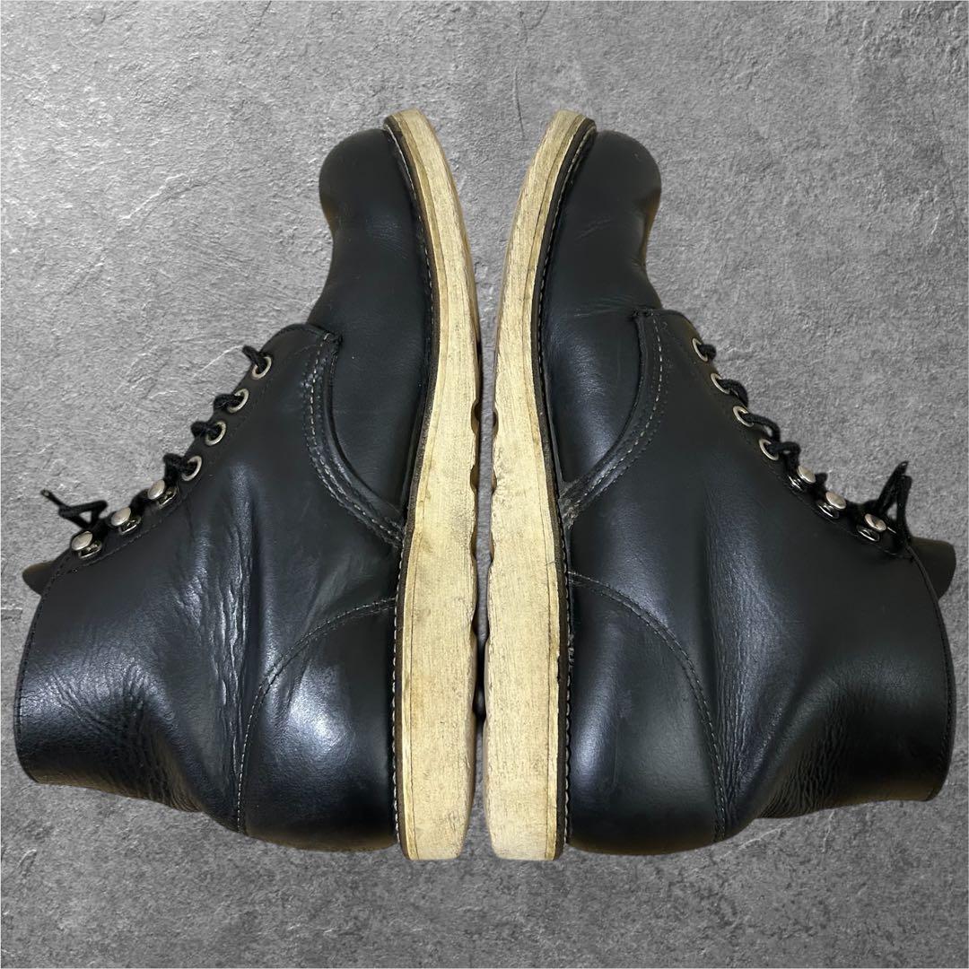 90s 8D 26cm RED WING 8165 刺繍羽タグ ワークブーツ 黒 - メルカリ