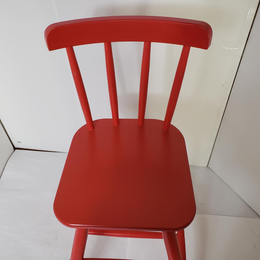 廃盤色 IKEA イケア AGAM アーガム キッズチェア ハイチェア レッド赤
