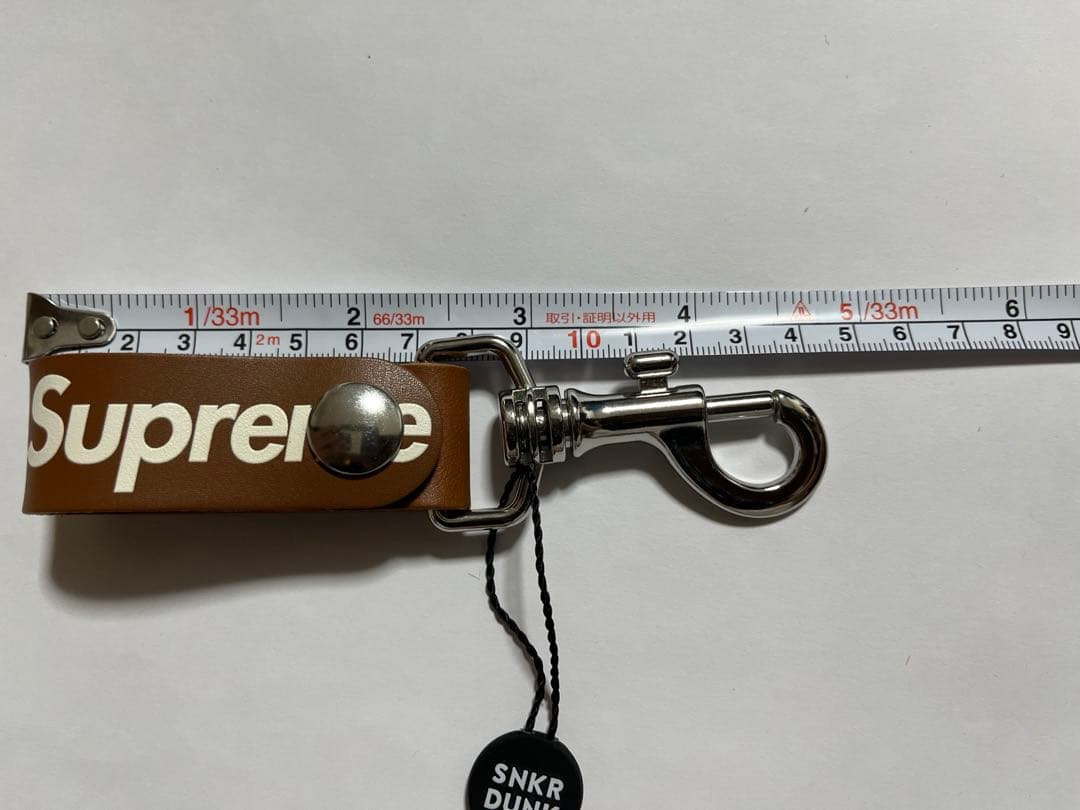 Supreme Leather Key Loop \"Brown\" 新品未使用