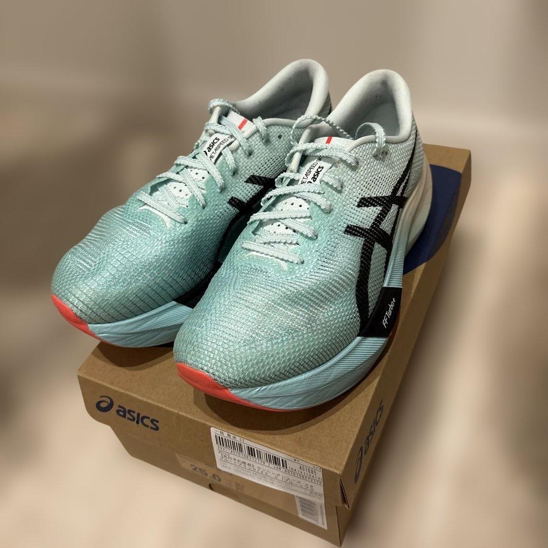 値下】アシックス メタスピードスカイパリ 25.0cm - メルカリ