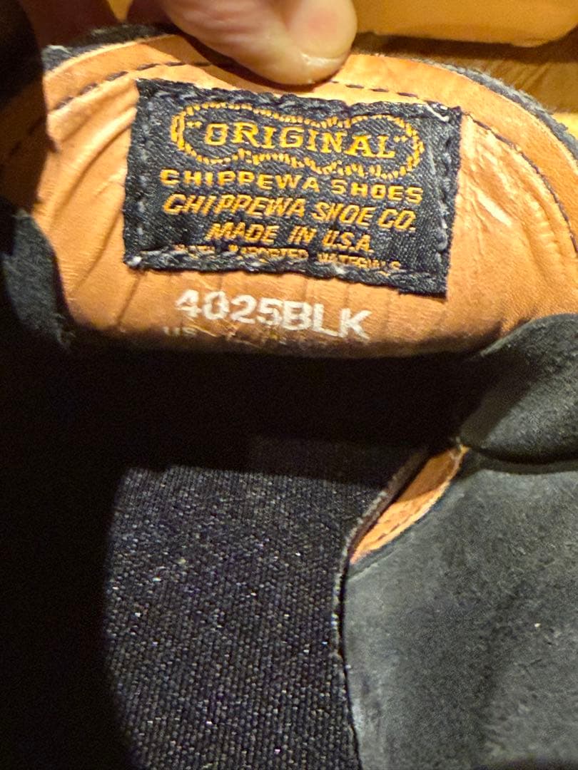 Chippewa 4025 BLK チペワ チャッカブーツ ブラック US8.5 - メルカリ