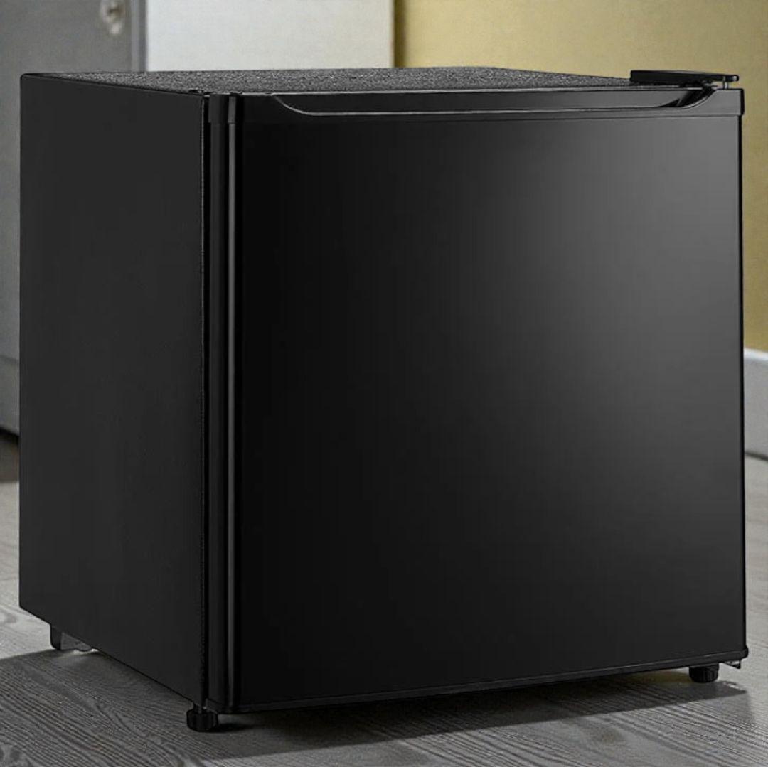 小型冷蔵庫 50L ブラック 両開き 静音27dB 省エネ123% 製氷室 ONE STEP 冷蔵庫 一人暮らし 小型 1ドア 50l ワンドア 小さい 両開き