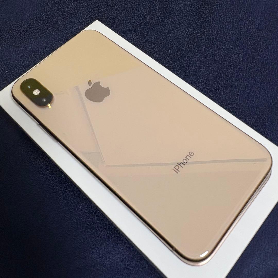 美品】付属品有 iPhone XS ゴールド64GB FaceID使用不可