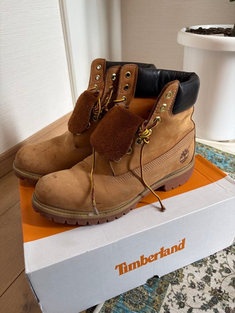【良個体】Timberland イエローブーツ プレミアム y2k ストリート ティンバーランドの名作