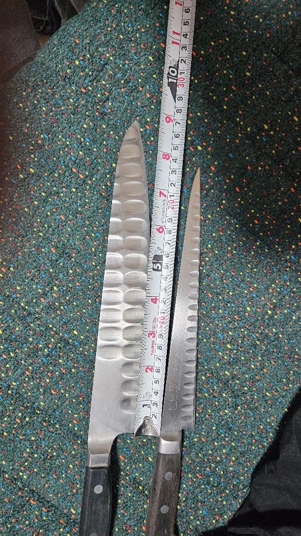 中古Karamit 約23cm波刃包丁、グレステン約27cm波刃包丁セット