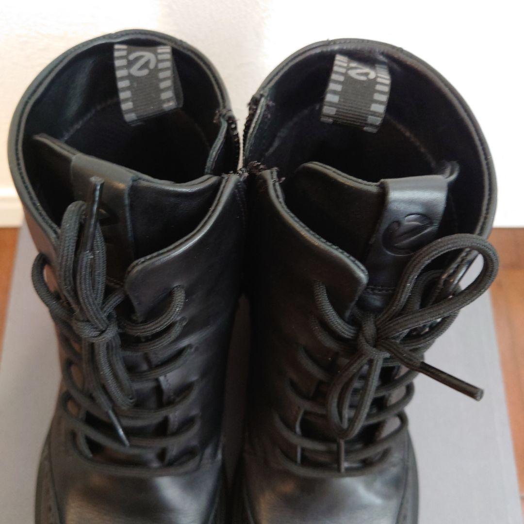 未使用 ECCO GORE-TEX 防水レザーブーツ 24.5cm