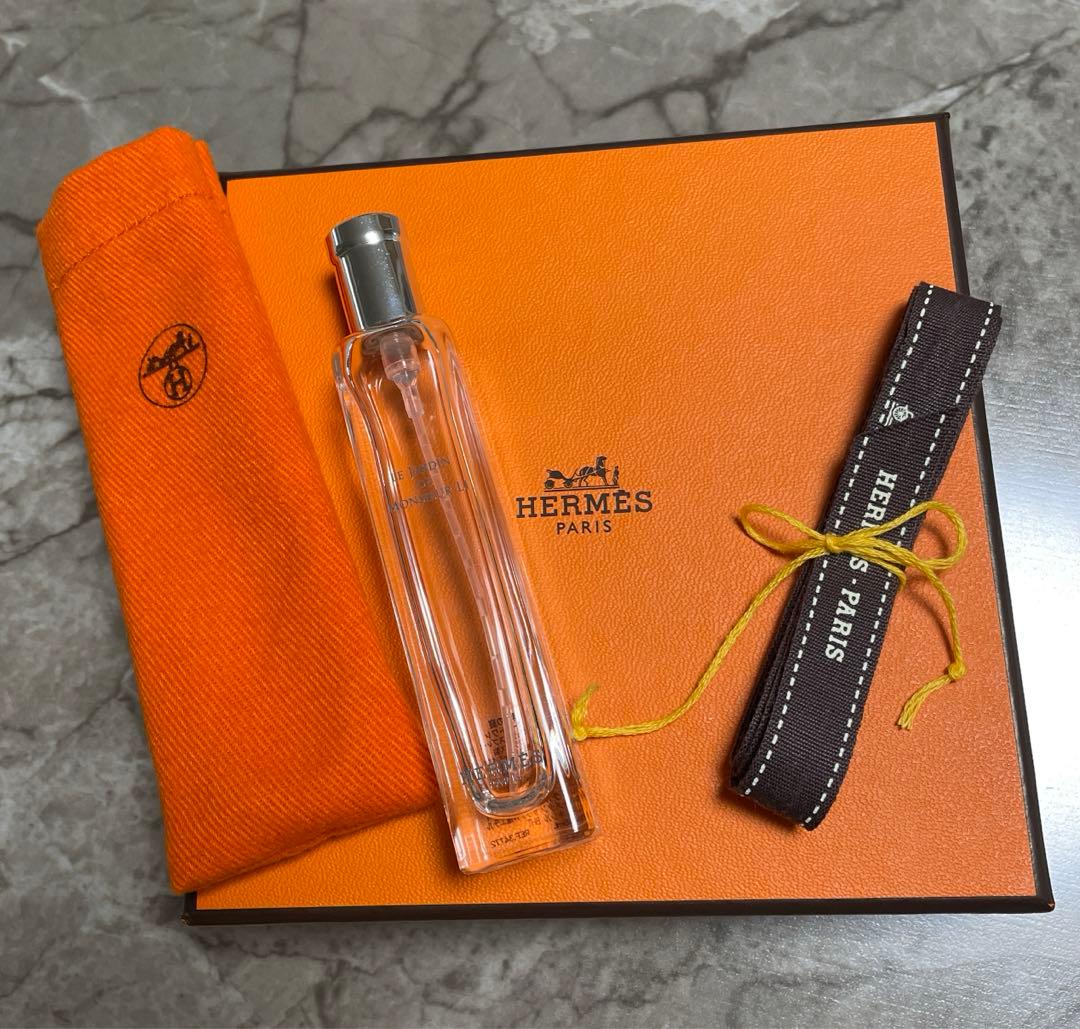 エルメス 空き箱 ギフト ラッピング 香水瓶（空です）香水を入れる布