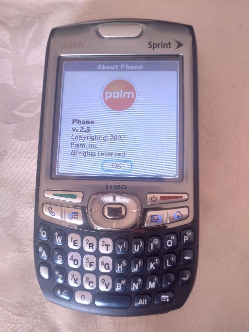 【廃盤品】Palm Treo 755p （Sprint） 低 価格 通販スマホ・タブレット・パソコン - 【廃盤品】Palm Treo