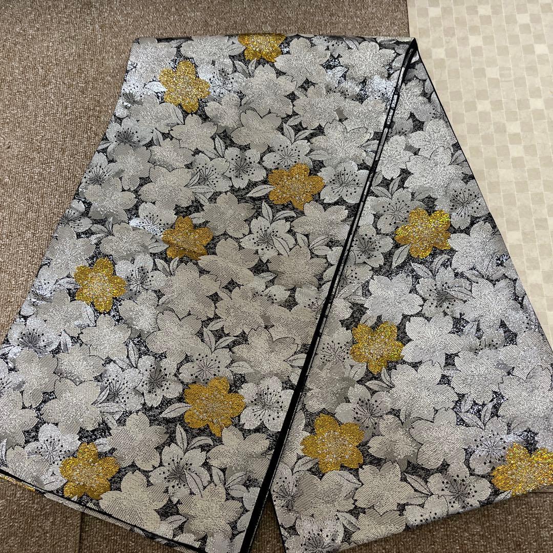 正絹袋帯 ZF-1069 袋帯 正絹 六通 ハイセンス 美品 抽象柄 お洒落 - メルカリ