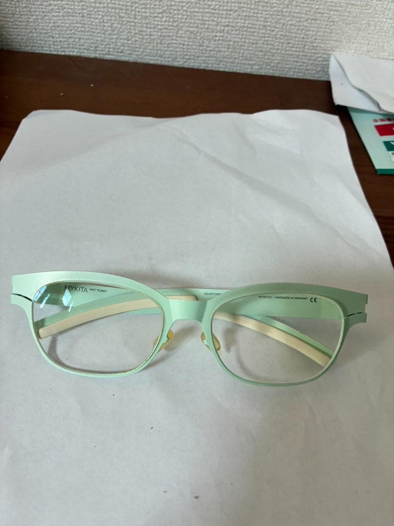 MYKITA ミントグリーン\"KUNIO\" メガネ（純正ケース付き） MYKITA ミントグリーン