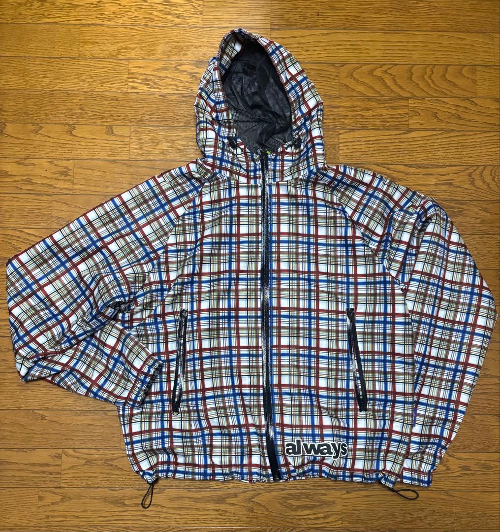 always do what should do チェック ナイロンジャケット - メルカリ
