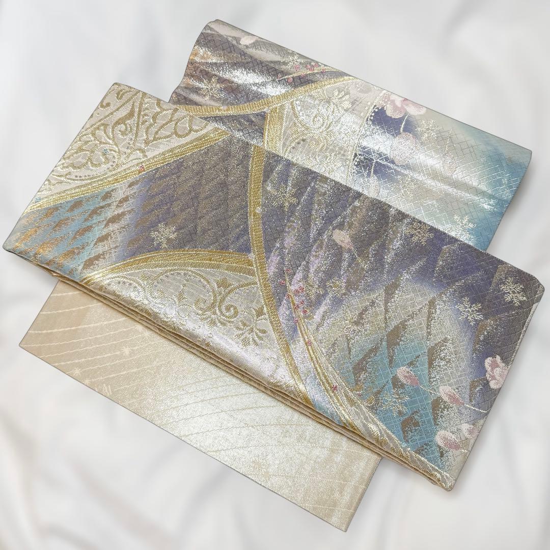 一体型 ワンタッチ帯 作り帯 佐賀錦 豪華 袋帯 二重太鼓 みたに様