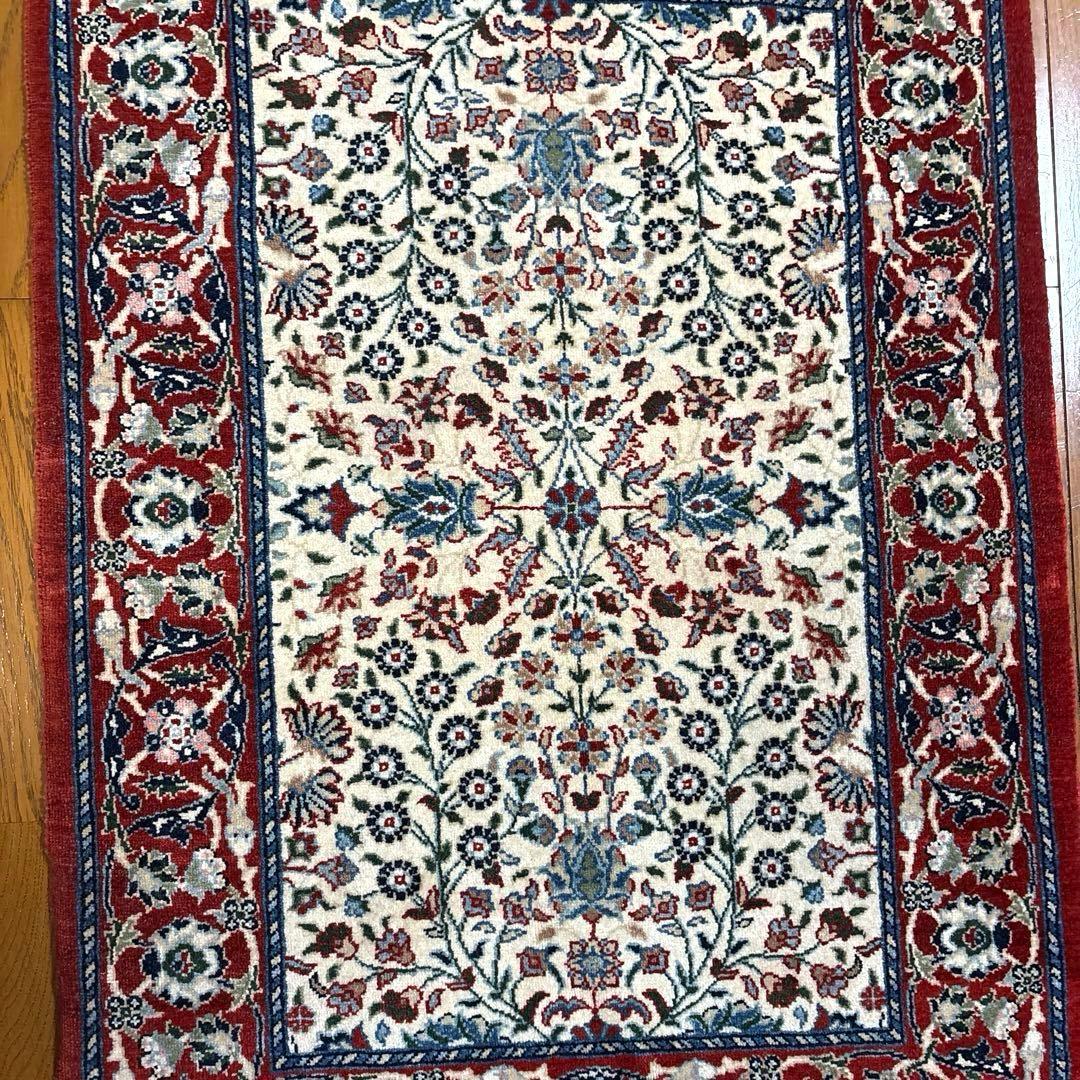 HEREKE トルコ ヘレケ絨毯 羊毛×綿 認定証有り カーペット 赤 青 緑