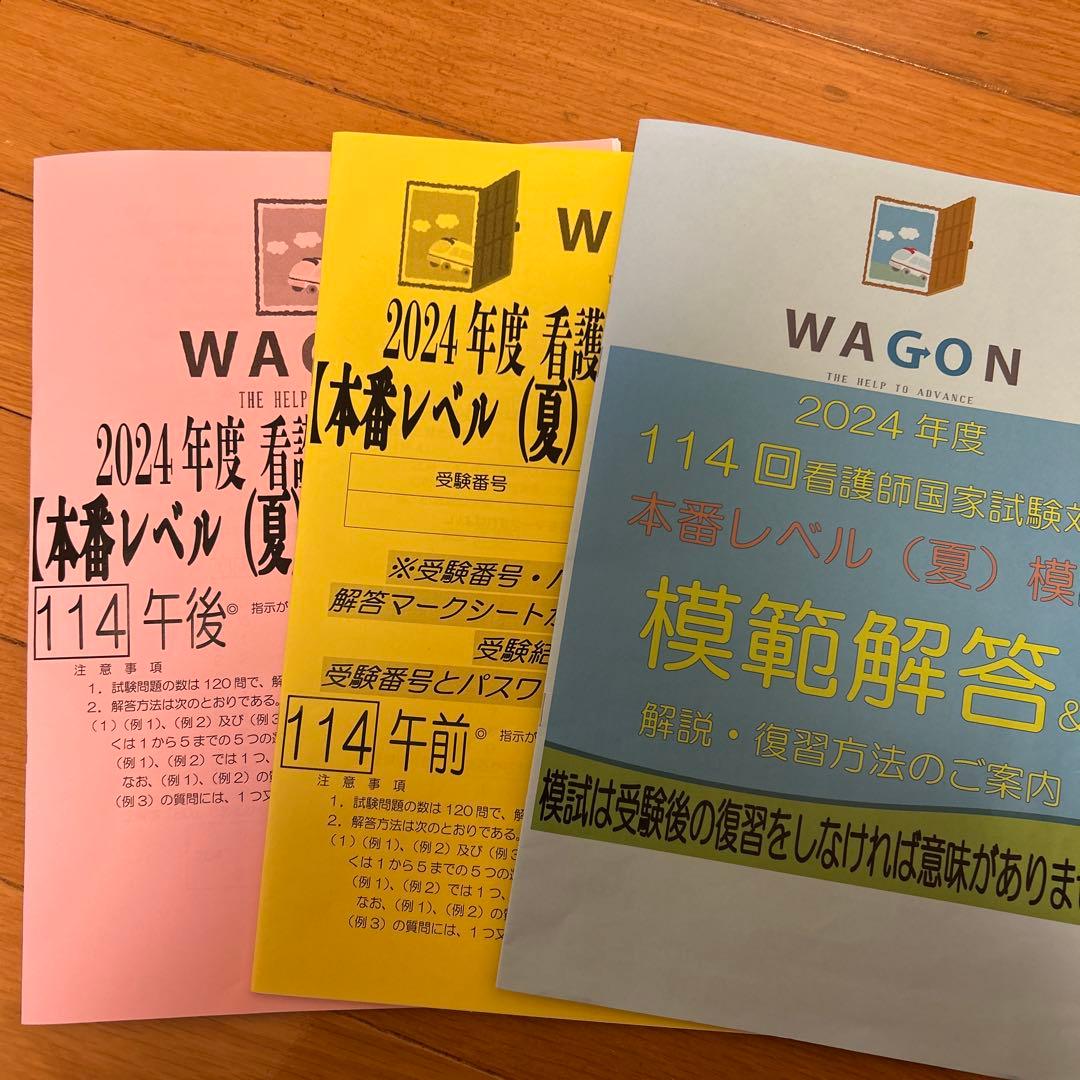 2024年度 本番レベル（夏） WAGON模試 看護師国家試験 国試 - メルカリ