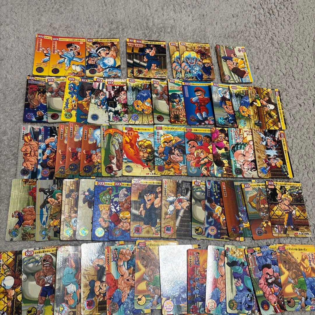 ストリートファイターII ノーマルカード 大量まとめ売り 90年代 当時物