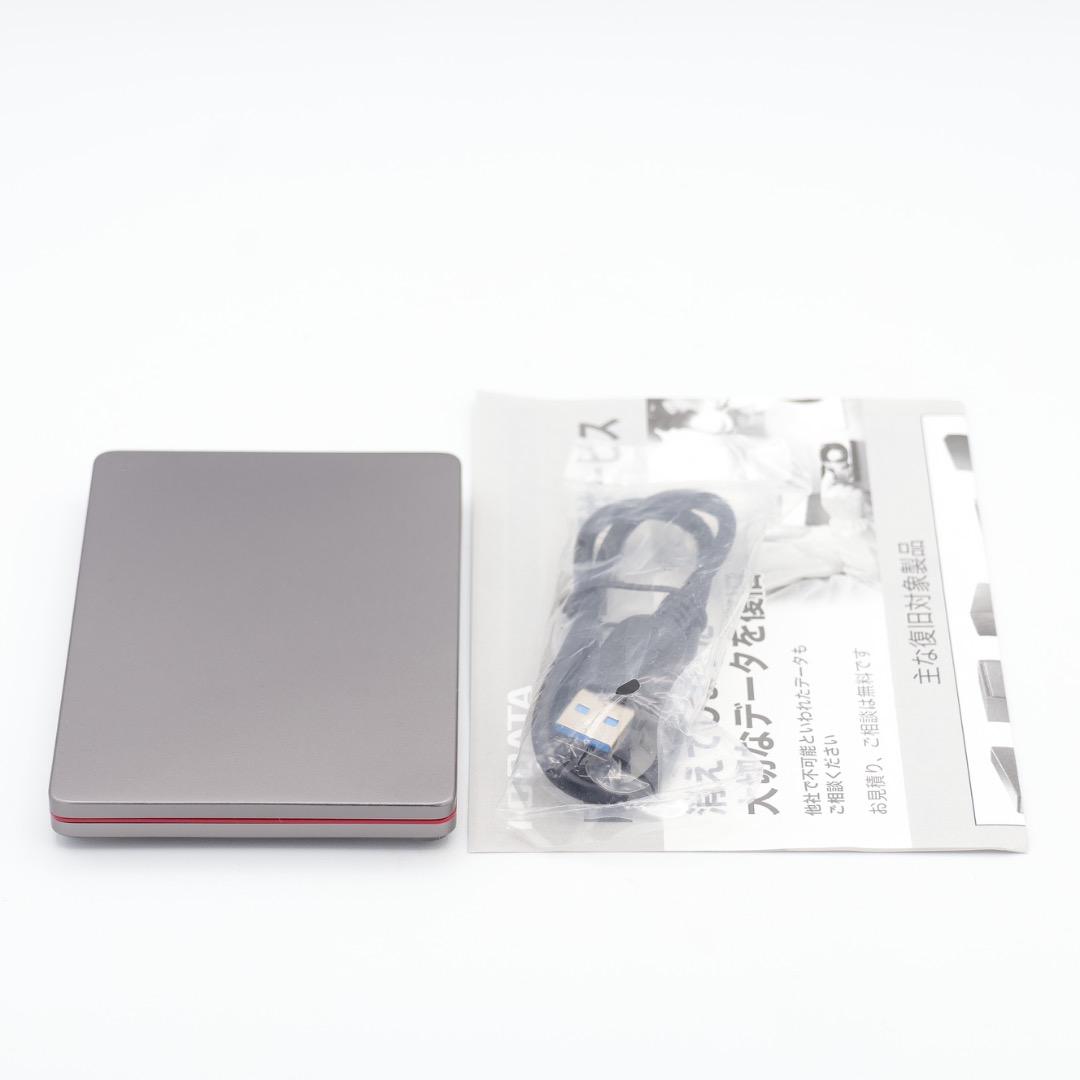 IOデータ 2TB 外付けHDD 小型薄型 USBケーブル付 スペースグレーx赤 I-O IOデータ 2TB 外付けHDD 小型薄型 USBケーブル付 スペースグレーx赤