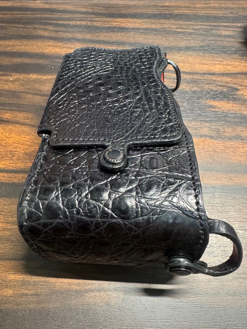 ライカ SL-2用 イタリア Luigi 特注クロコ革カメラケースストラップ