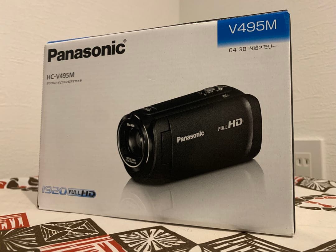 松本【新品未使用】Panasonic HC-V495M 64GB Amazon.co.jp: Panasonic HC-V495M-K HD Camcorder, Built-in Memory