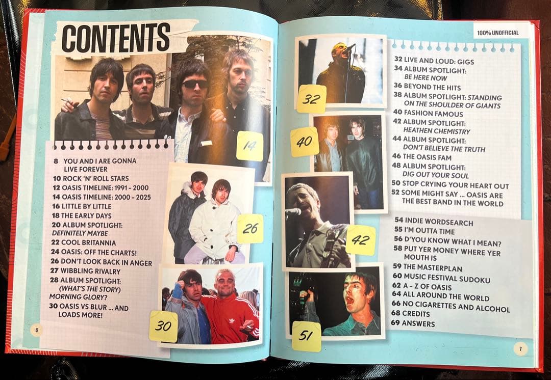 日本未発売】【現地入手】 Oasis ファンブック 2026 イギリス限定