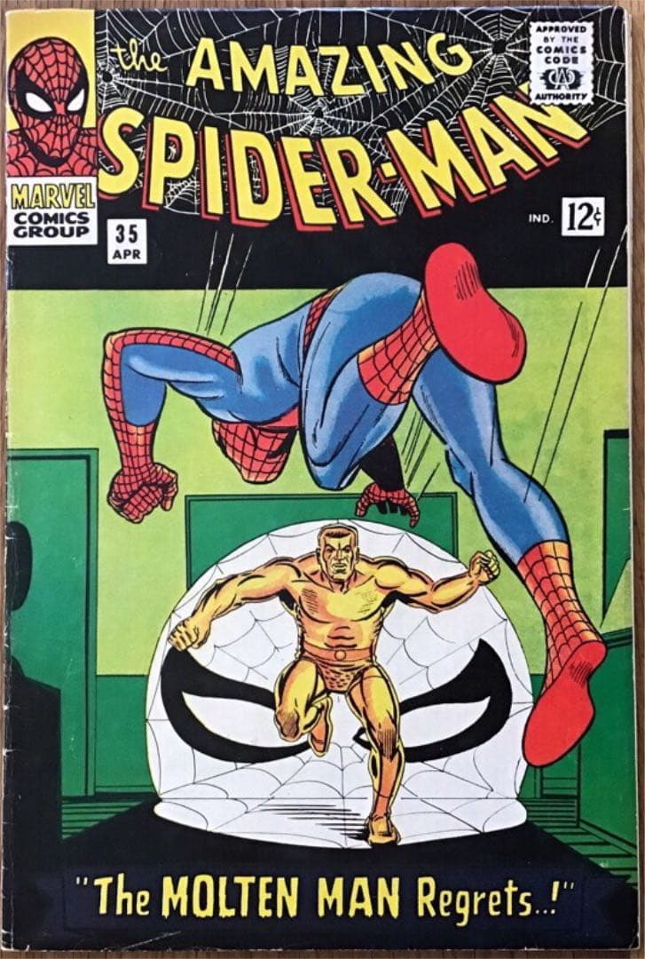 アメージングスパイダーマン #35 モルテン・マン❗️アメコミリーフ アメイジングスパイダーマン #378 アメコミ リーフ 原書 ヴェノム2