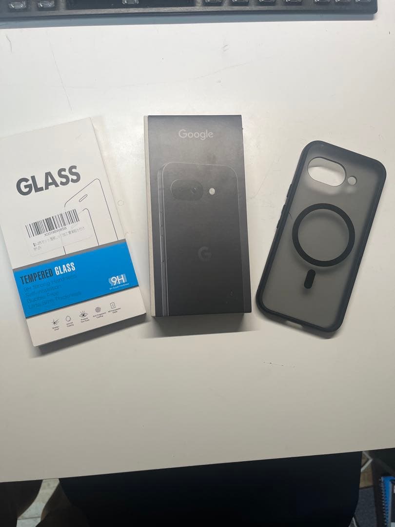 美品　Google Pixel 9a 128GB オブシディアン　ケースフィルム Amazon.co.jp: OWKEY Google Pixel 9a ケース 【ガラスフィルム付き