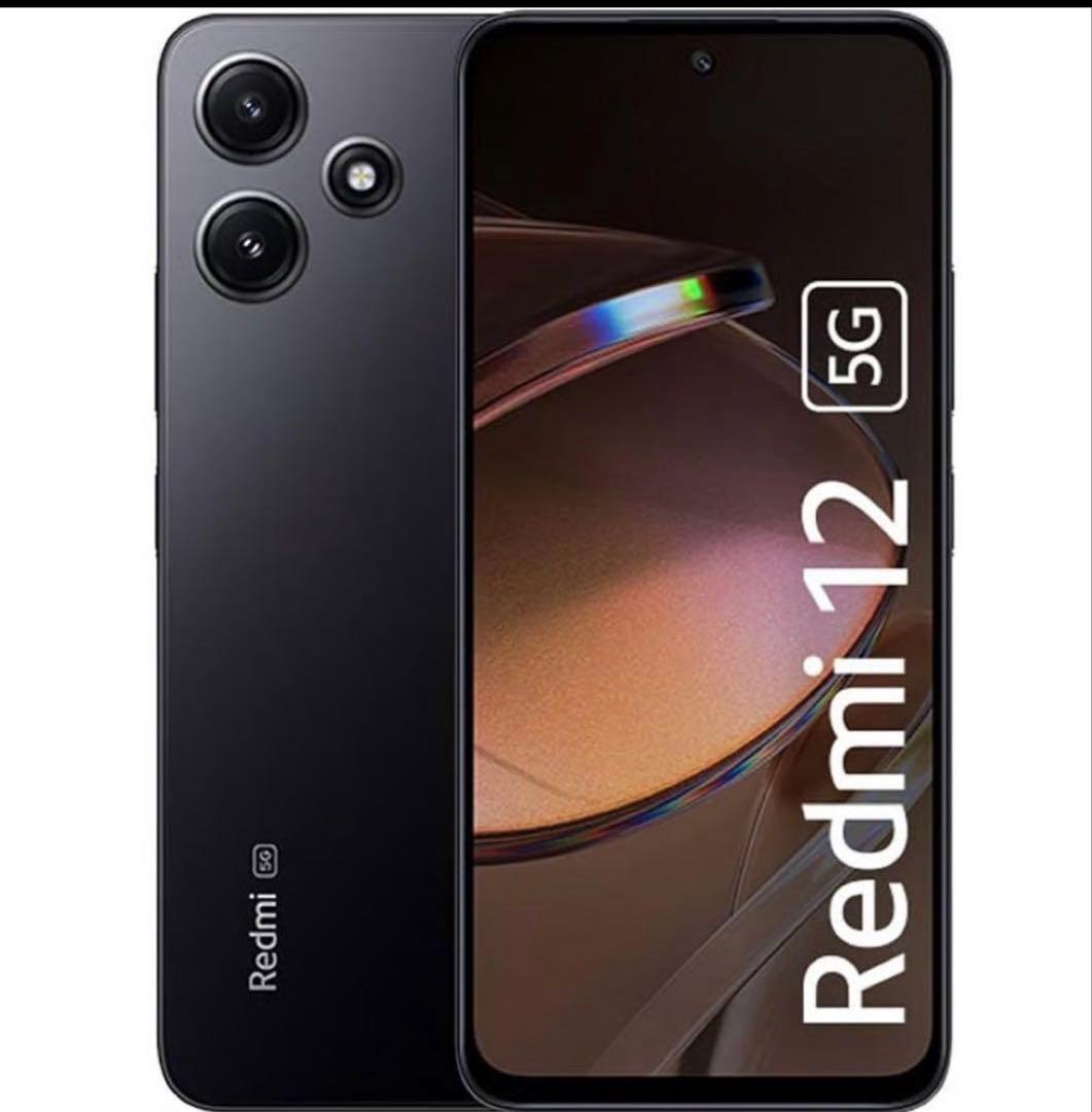 Xiaomi Redmi12 128GB ミッドナイトブラック SIMフリー】Xiaomi Redmi 12 5G・防水・防塵・おサイフケータイ
