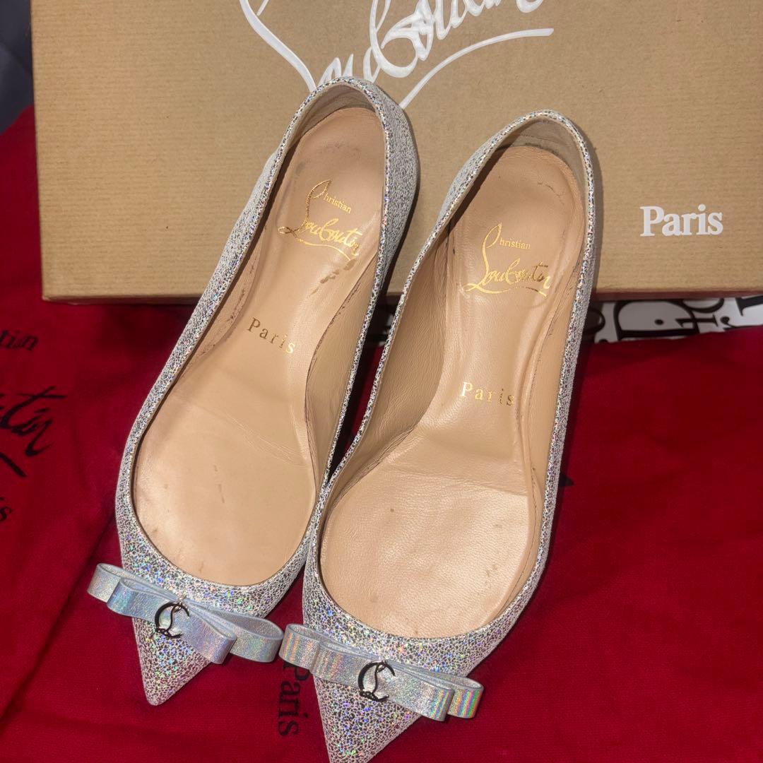 Christian Louboutin シルバー フラットシューズ フラットシューズ｜クリスチャン ルブタン【公式オンラインブティック】