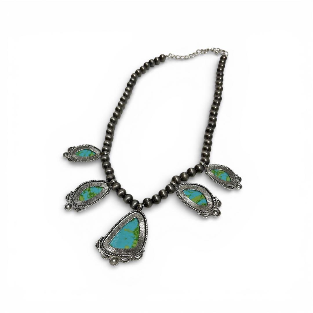 vintageインディアンジュエリー ネックレス ターコイズ アメカジ