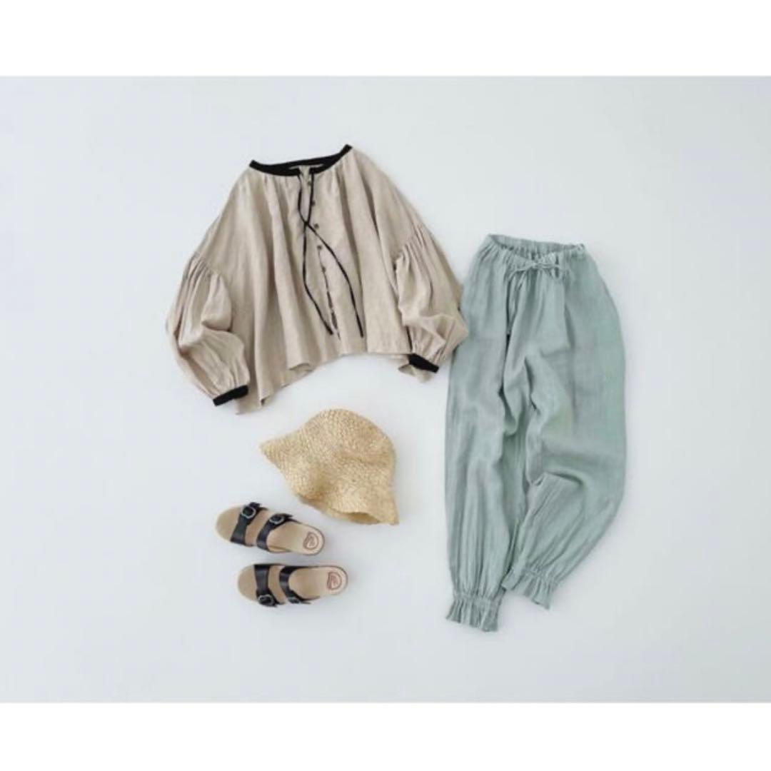 nest Robe ネストローブ リネンショートスモックブラウス