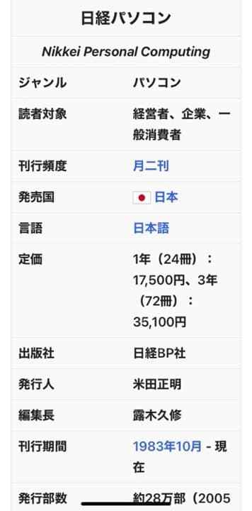 日経　パソコン　1983年10月〜2.3年分位あります。 日経パソコン』創刊号。1983年10月3日号 - メルカリ