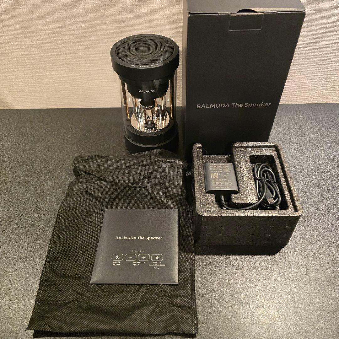 【新品未使用BALMUDA】 The Speaker M01A-BK ブラック Amazon.co.jp: バルミューダ ザ・スピーカー ブラック Bluetooth