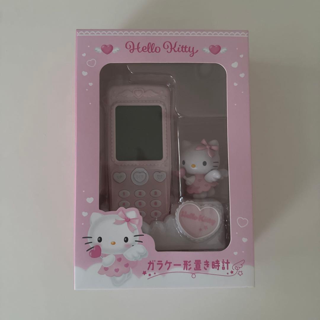 ガラケー　時計　サンリオ　キティ 新品】ハローキティガラケー型時計 サンリオ ノベルティ5個付き - メルカリ