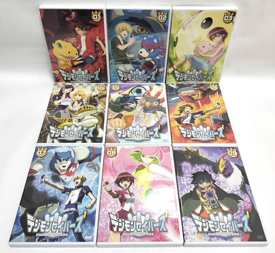 ①巻キーホルダーなし、わずかなスレ有♪　デジモンセイバー　17巻セット　DVD