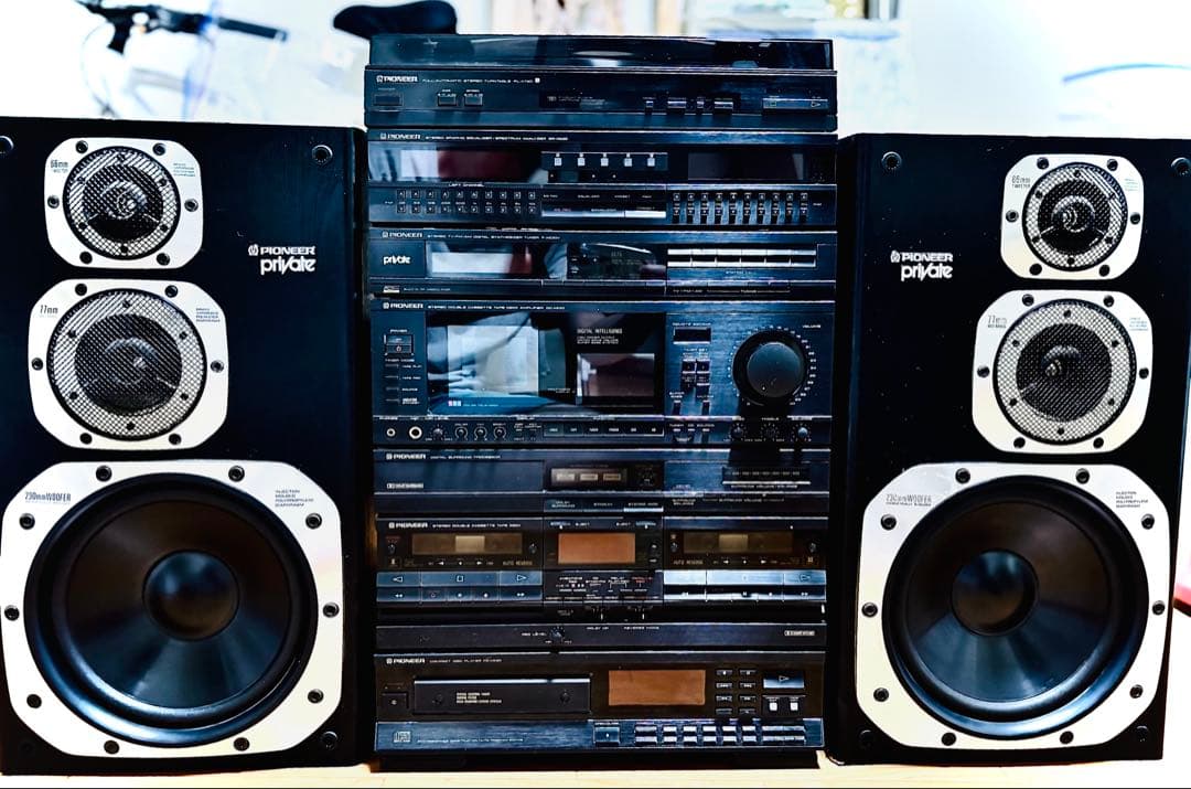 パイオニア　レトロなコンポ private CD.カセット.ラジオ.レコード dショッピング |aiwa マルチコンポ レコード CD カセット FMラジオ