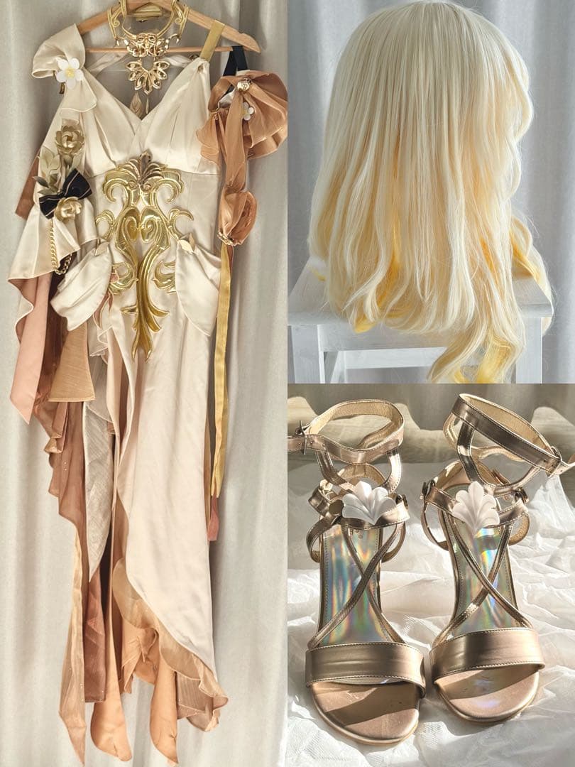 次元依【即納】フルセット（衣装+靴+ウィッグ）アグライア崩壊スターレイルコスプレ Amazon.co.jp: 崩壊スターレイル アグライア コスプレ衣装 セット