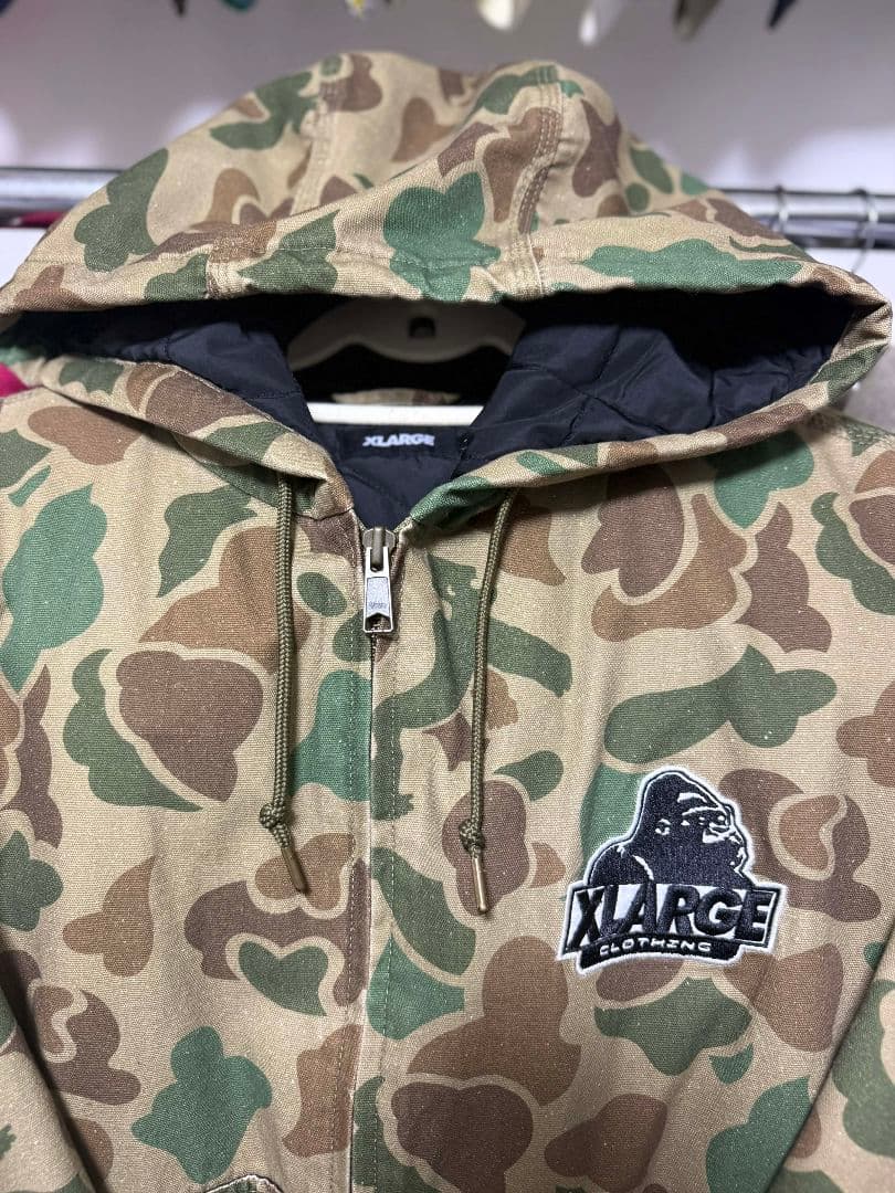 XLARGE カモフラージュ フード付きジャケット - メルカリ