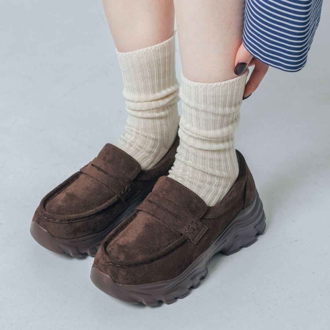 EVOL ローファー 楽天市場】【EVOL/イーボル】【XS-LLサイズ展開・軽量】8cm厚底コイン