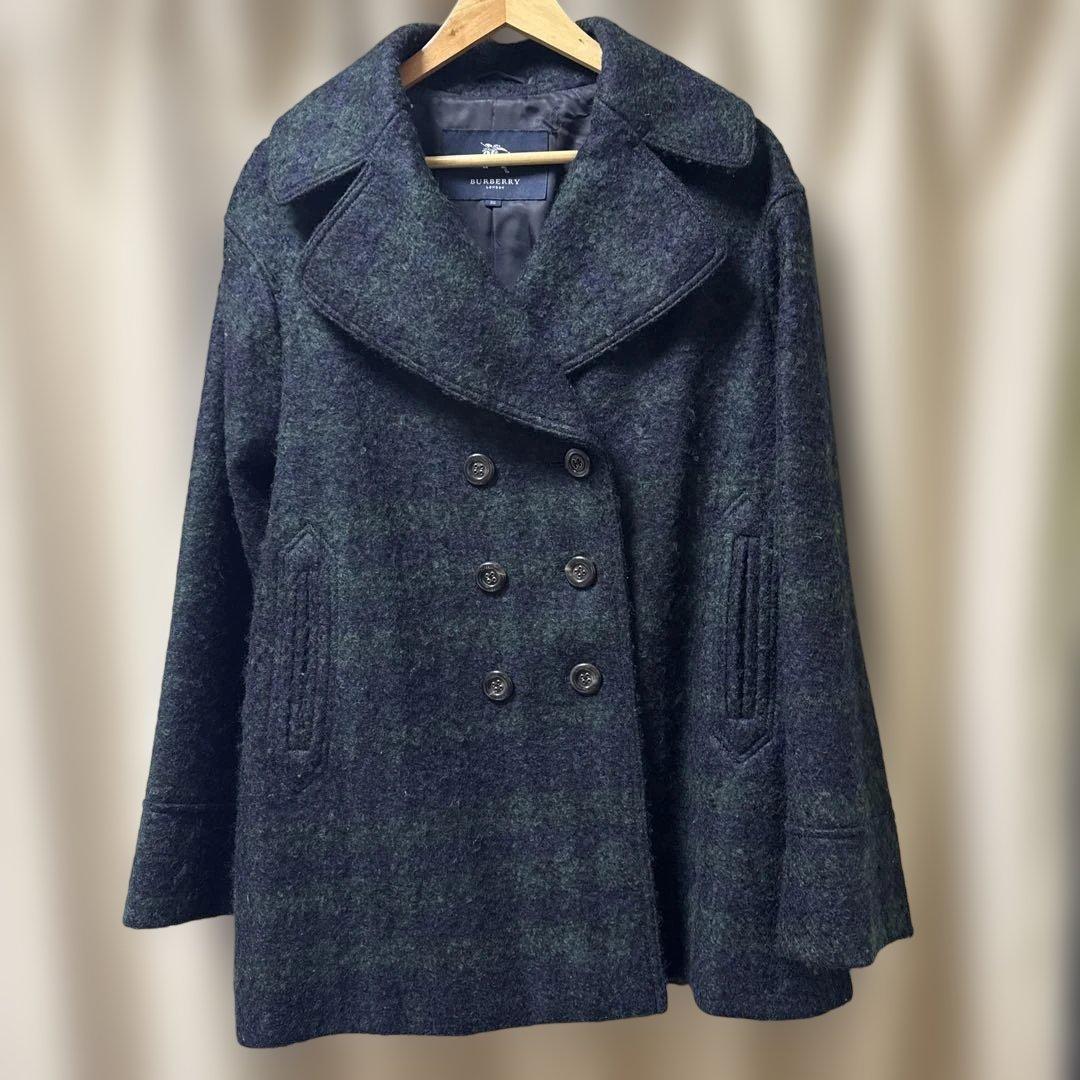 BURBERRY ウール混合 ダブルブレスト ピーコート サイズ38 BURBERRY - 極美品 バーバリー ロンドン BURBERRY LONDON コート