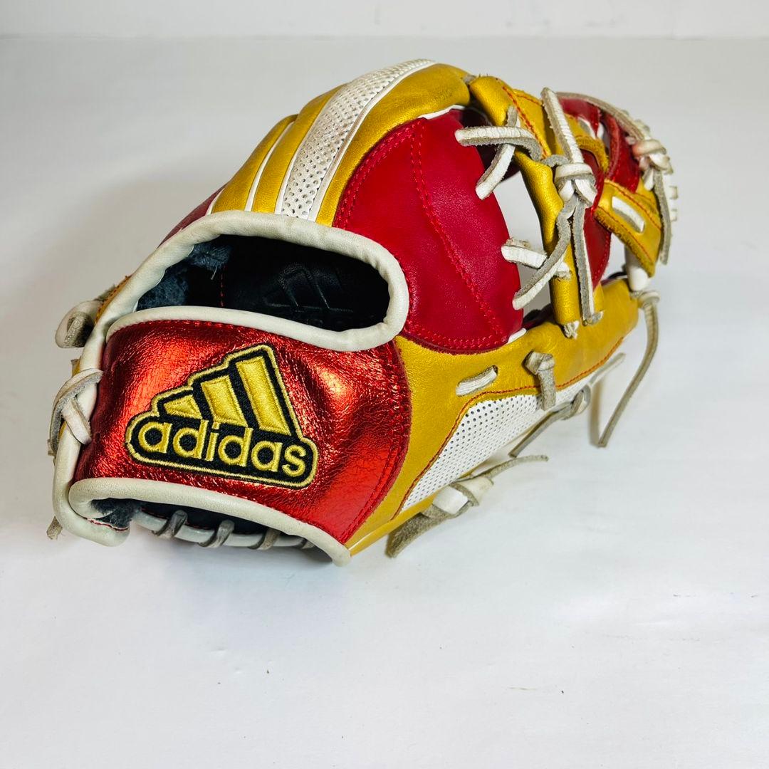 【限定モデル】アディダス DO878 軟式 グローブ メタリック adidas アディダス メタリックパープル トリプルXXXウェブ 内野用 軟式